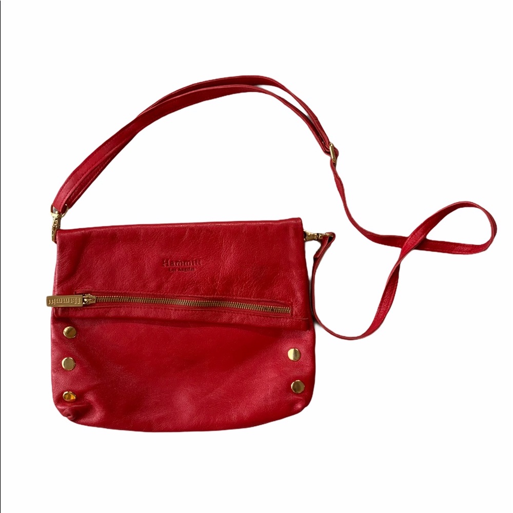 Hammit LA Crossbody Purse Red Leather